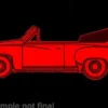Brekina Wartburg 311 Cabriolet, rot, 1959, 1:87,