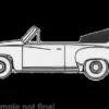Brekina Wartburg 311 Cabriolet, weiss, 1959, 1:87, Outlet