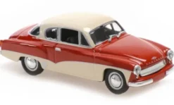 Maxichamps Wartburg 311 Coupe, rot/weiss, 1958, 1:43,