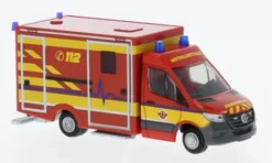 Rietze Wietmarscher Ambulanzfahrzeuge RTW, 2018, Feuerwehr Delmenhorst, 1:87, Outlet