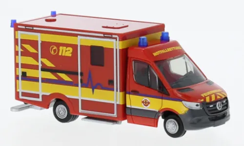 Rietze Wietmarscher Ambulanzfahrzeuge RTW, 2018, Feuerwehr Delmenhorst, 1:87, Outlet