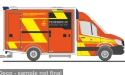 Rietze Wietmarscher Ambulanzfahrzeug - Design RTW, 2018, FW Kirchheim unter Teck, Drohneneinheit, 1:87, Sale