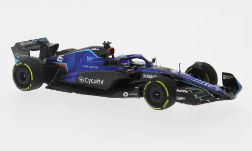Minichamps Williams FW44, Formel 1, GP Italien, 2022, Williams Racing, #45, N.de Vries, 1:43, Best